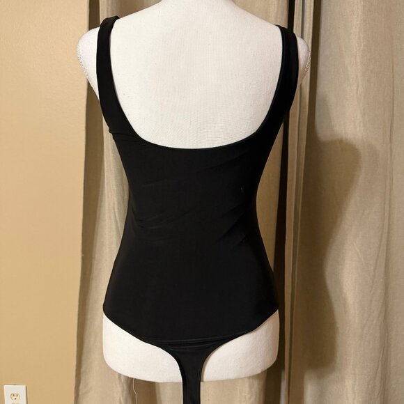 Popular 21 Black Scoop Neck Bodysuit | Size L | New - Picture 4 of 5